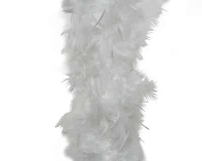 Boa veer d15l184h13 cm wit kerst - Decoris