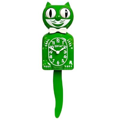 The Classic Kit-Cat-Klock Groene Editie Klok