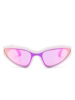 Karl Lagerfeld lunettes de soleil à monture oversize - Rose - thumbnail