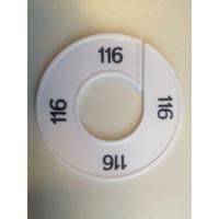 Maatring 9cm wit/zwart 116