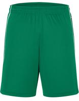 James & Nicholson JN387 Basic Team Shorts - Green/White - L