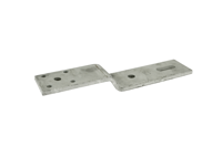 GB vloer-kozijnstrip 110x35x145/60x8, verzet 45 mm verzinkt | 10 stuks - 17273836