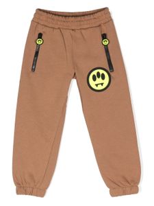 Barrow kids pantalon de jogging en coton à logo imprimé - Marron