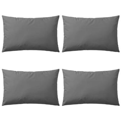VidaXL Buitenkussens 60x40 cm grijs 4 st