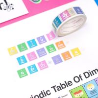 Wonton in a Million Periodic Table Dimsum Elements Washi Tape