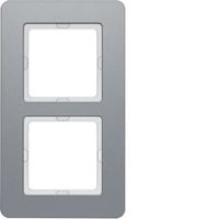 Berker 10126074 veiligheidsplaatje voor stopcontacten Aluminium