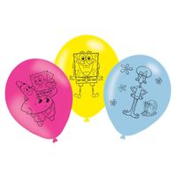 Spongebob Ballonnen (6st) - thumbnail