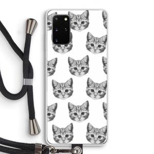 Kitten: Samsung Galaxy S20 Plus Transparant Hoesje met koord