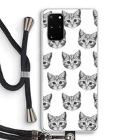 Kitten: Samsung Galaxy S20 Plus Transparant Hoesje met koord