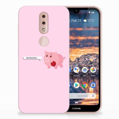 Nokia 4.2 Telefoonhoesje met Naam Pig Mud Nokia 4.2 Telefoonhoesje met Naam Pig Mud