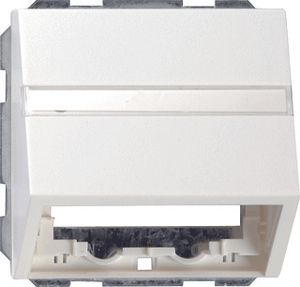 Gira System 55 outlet-component kunststof, wit, bedieningselement, voor dataaansluitingkast
