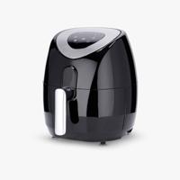 Severin 2430 Airfryer 3.2 l 1500 W RVS (geborsteld), Zwart