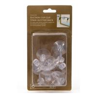 Decoris Zuignappen haakjes - 24x stuks - 3,5 x 1,5 cm- voor kerstverlichting