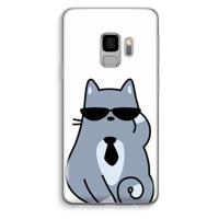 Cool cat: Samsung Galaxy S9 Transparant Hoesje