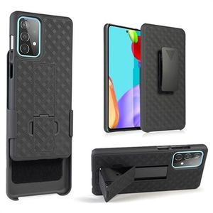 Samsung Galaxy A52 5G, Galaxy A52s Hybrid Case met Riemclip - Zwart