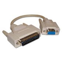 ACT Extension cable, 1:1 wired DB 25 Male - DB 9 Female 1.8m 1,8 m VGA (D-Sub) D-sub (DB-25) Wit - thumbnail