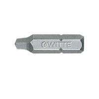 Witte bits vierkant - 1/4" - 25 mm - Robertson 1