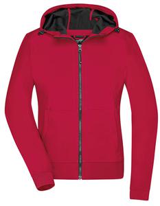 James & Nicholson JN1145 Ladies´ Hooded Softshell Jacket - /Red/Black - XS