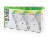 E27 3 pack Dimbare Smart Lamp met RGB Leds - Slimme E27 Led Lamp - 850 Lumen - 8 Watt - Handige App (HBT-BR30-3PACK) - thumbnail