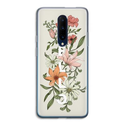Hello bloemen: OnePlus 7 Pro Transparant Hoesje