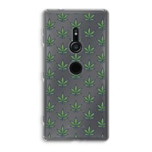Weed: Sony Xperia XZ2 Transparant Hoesje
