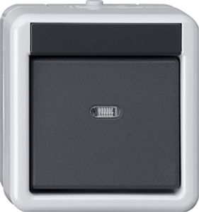 515130  - EIB, KNX push button bus coupler 1-fold, water protected IP44, surface mounting, 515130