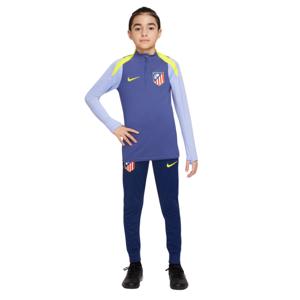 Nike Atletico Madrid Strike Trainingspak 1/4-Zip 2025-2026 Kids Donkerpaars Donkerblauw Geel