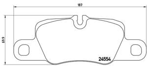 Remmenset, remschijf BREMBO, Remschijftype: Binnen geventileerd, Inbouwplaats: Achteras, u.a. für Porsche