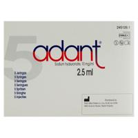 Adant Opl 1% Inj Intra Articul. 5x2,5ml/3ml Spuit