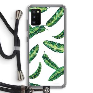 Lange bladeren: Samsung Galaxy A41 Transparant Hoesje met koord