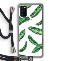 Lange bladeren: Samsung Galaxy A41 Transparant Hoesje met koord