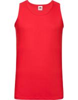 Fruit Of The Loom F260 Valueweight Athletic Vest - Red - L - thumbnail