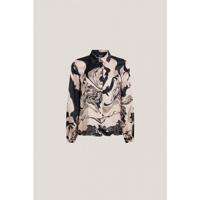 Jansen Amsterdam - Beige | Dames | Blouse | Beige | S | regular | Kamst mode