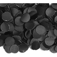 Luxe zwarte confetti 1 kilo - thumbnail