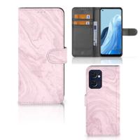OPPO Find X5 Lite | Reno 7 5G | Bookcase | Marble Pink - Origineel Cadeau Vriendin