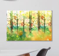 Canvas schilderij bomen Veelkleurige boom