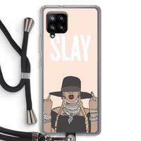 Slay All Day: Samsung Galaxy A42 5G Transparant Hoesje met koord