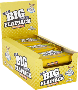 Muscle Moose Big Protein Flapjack Golden Syrup (12 x 100 g)
