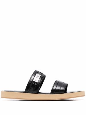 BY FAR sandales Easy en cuir - Noir