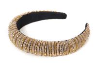 Glitter haarband goud