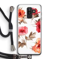Roosjes: Samsung Galaxy J8 (2018) Transparant Hoesje met koord