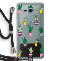 Sanseveria: Sony Xperia XZ2 Compact Transparant Hoesje met koord