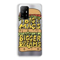 Big Macs Bigger Dreams: Oppo A95 5G Transparant Hoesje Big Macs Bigger Dreams: Oppo A95 5G Transparant Hoesje