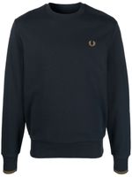 Fred Perry sweat en coton à logo brodé - Bleu - thumbnail