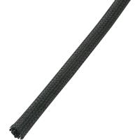 TRU COMPONENTS 1570910 BS1000-FR3 Gevlochten slang Zwart PET 12.70 tot 12.70 mm per meter - thumbnail