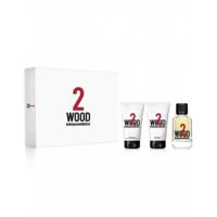 Dsquared2 Dsquared2 2 Wood Gift Set 50ml Eau de Toilette + 50ml Bath & Shower Gel + 50ml Body Gel - thumbnail