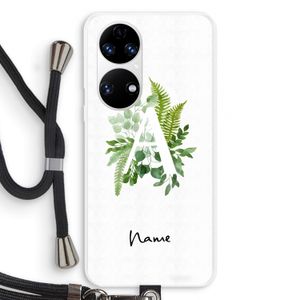 Green Brush: Huawei P50 Transparant Hoesje met koord