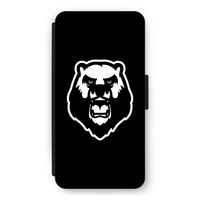 Angry Bear (black): iPhone 12 Pro Max Flip Hoesje