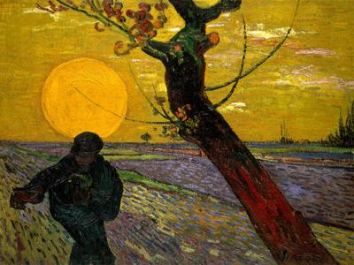 Kunstdruk Vincent Van Gogh - Le Sémeur 80x60cm