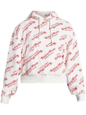 Kenzo x Verdy hoodie à logo imprimé - Blanc